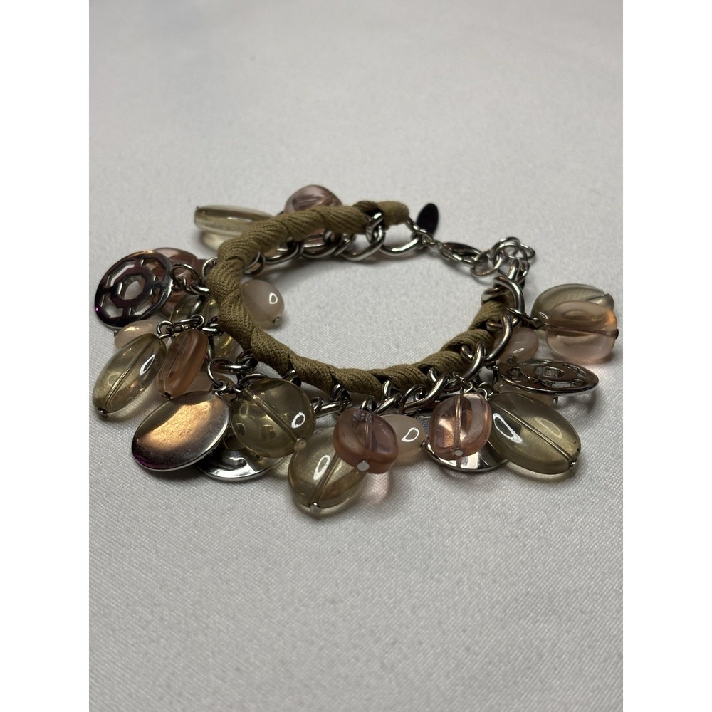 Nygard Charm Style Bracelet Glass Bead Charms Boho Gypsy